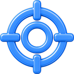 100 percent focused on eye care icon